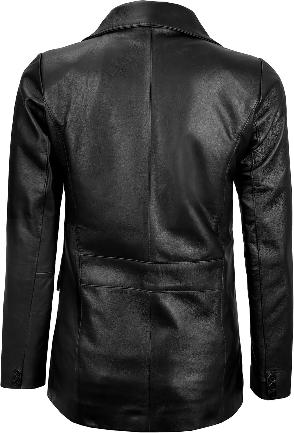 fjackets Leather Blazers for Women - Real Lambskin Leather Jackets Womens - Premium Blazers for Women Business & Casual