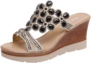 Flip Flops Women Open Toes Ankle Strap Flat Sandals Womens Sandal Comfortable Shoes for Women Dressy Casual