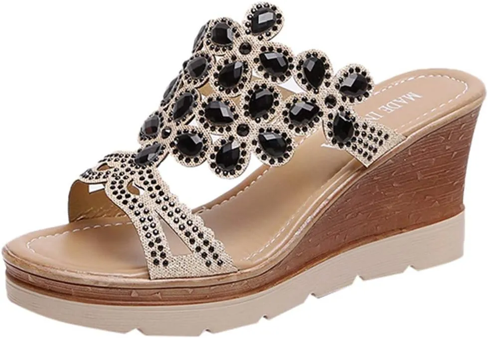 Flip Flops Women Open Toes Ankle Strap Flat Sandals Womens Sandal Comfortable Shoes for Women Dressy Casual
