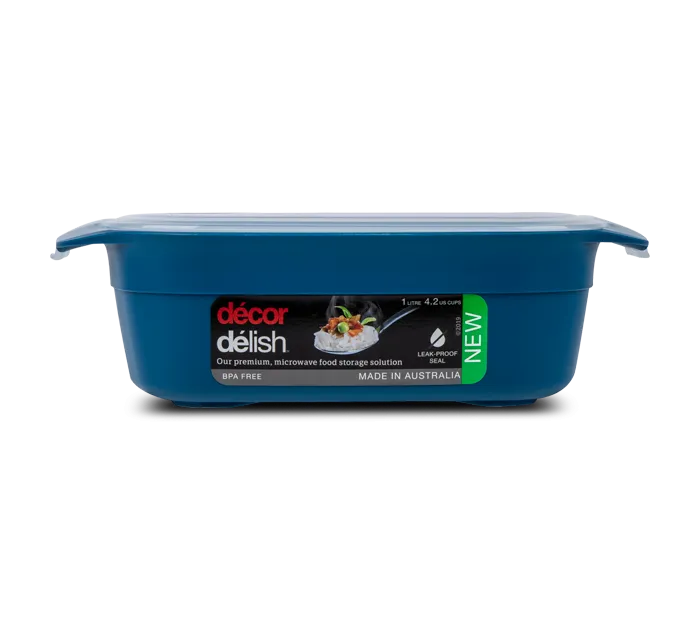 Food Container, Oblong, 1.0L