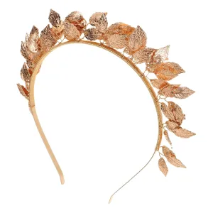 FRCOLOR Leaf Shape Elegant Bride Crown Bridal Hair Accessory Silver Tiara for Wedding Party Headband