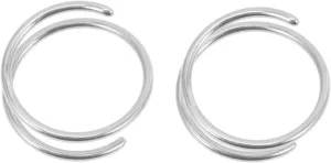 GALPADA Stylish Nose Ring Stud Silver Nose Jewelry Hoop Ring Comfortable for Women