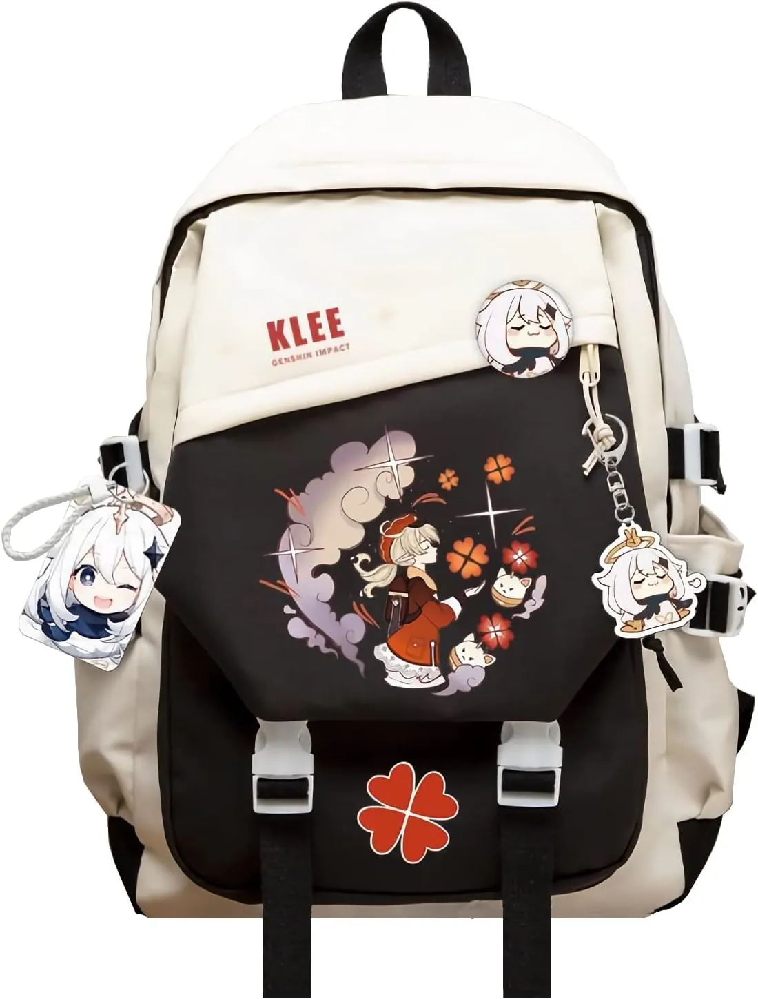 Genshin Impact Backpack Klee Anime Laptop Bookbag Student Backpack 3D Print School Bags Travel Backpack With Gift