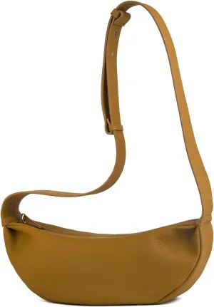 Genuine Leather Sling Bags Crossbody Women, Minimalist Style Casual Chest Bags with Wide Strap