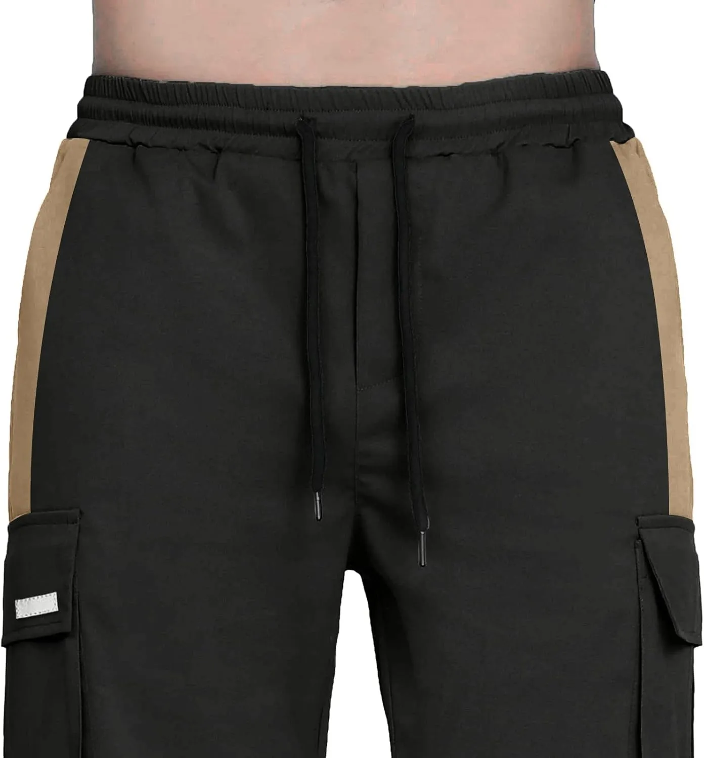 GIERIDUC Men's Cotton Yoga Sweatpants Mens Joggers Athletic Lounge Pants Open Bottom Casual Jersey Pants for Men with Pockets