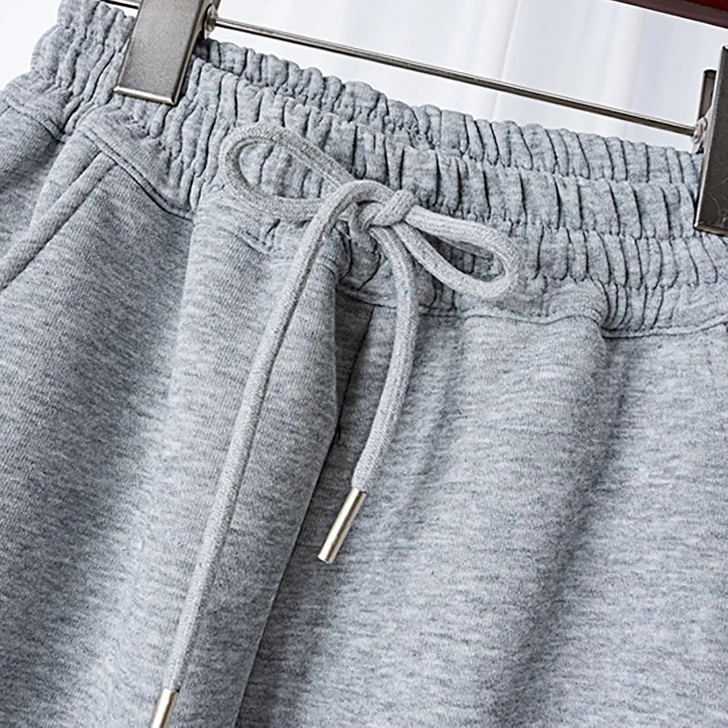 Girls' Open Bottom Wide Leg Sweatpants High Elastic Waist Baggy Jogger Pants Wide Straight Leg Trousers with Pockets
