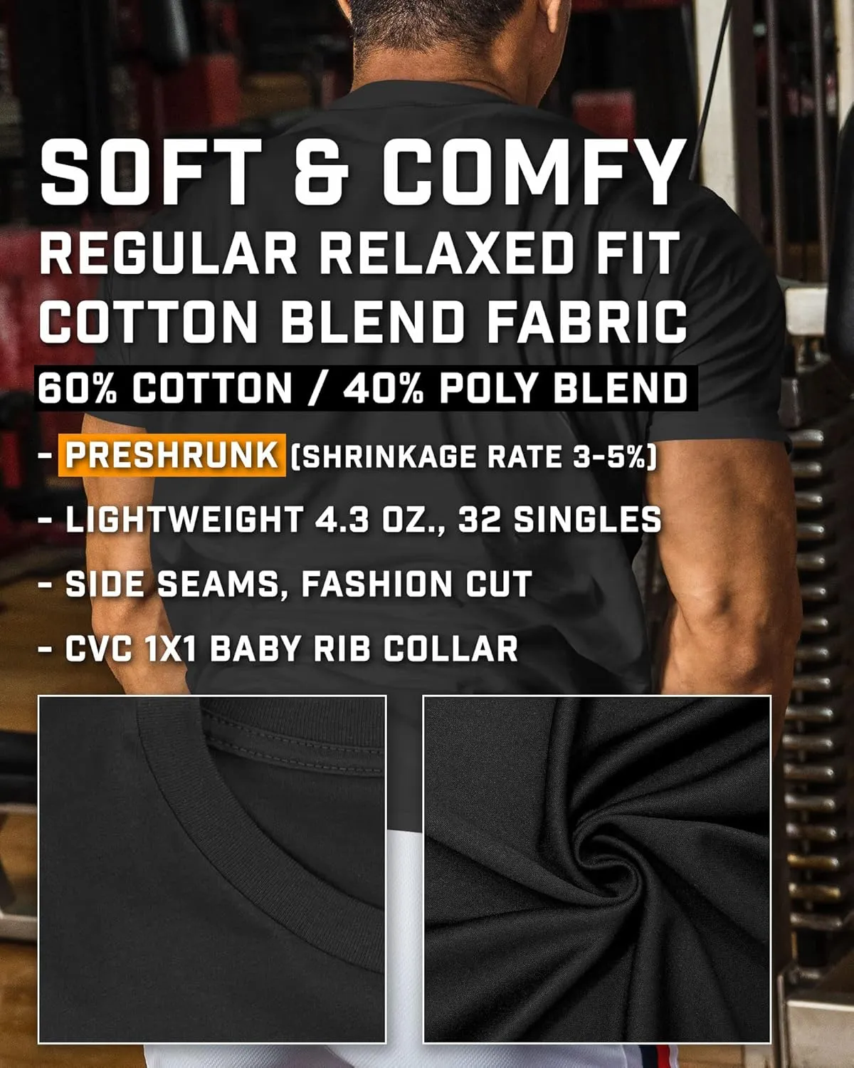Gymish Lifestyle 2 More Workout Shirts for Men, Motivational T-Shirt for Gym