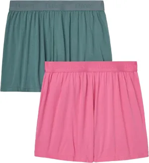 Hanes Women's Originals Sleep, 2-Pack, Comfywear Supersoft Lounge Shorts Pack, 3.25"