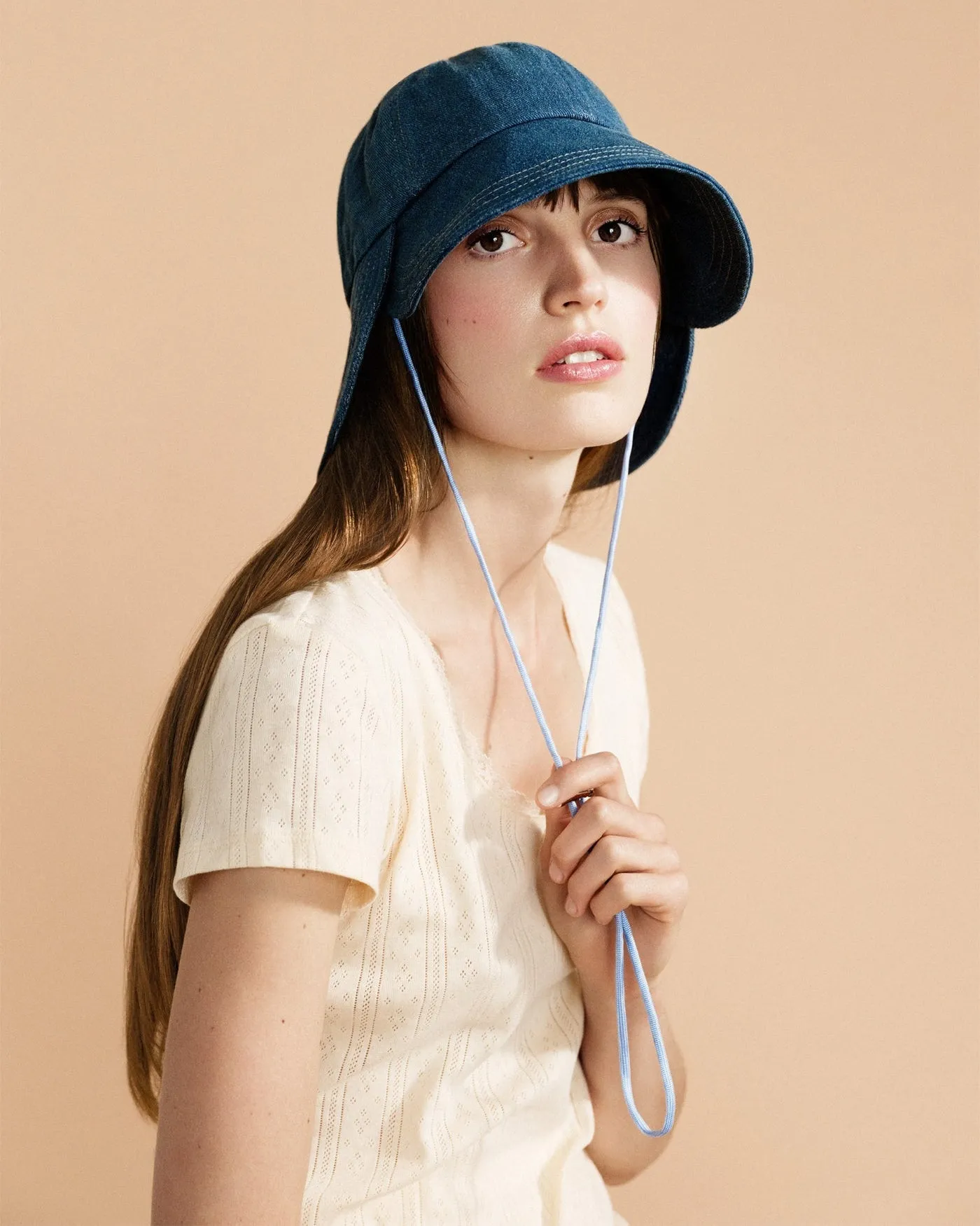 Hansel From Basel: Tulip Bucket Hat - Denim
