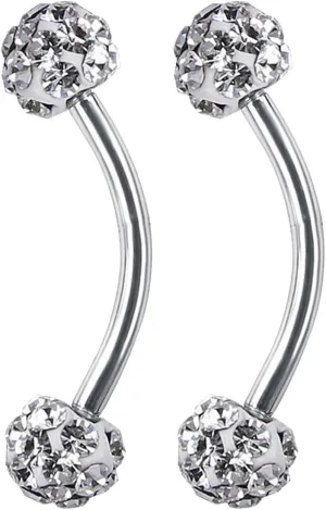 Heart Piercing Jewelry Barbell Ring 8mm 3mm Earring Eyebrow Piercing Jewelry Nose Stud Screw