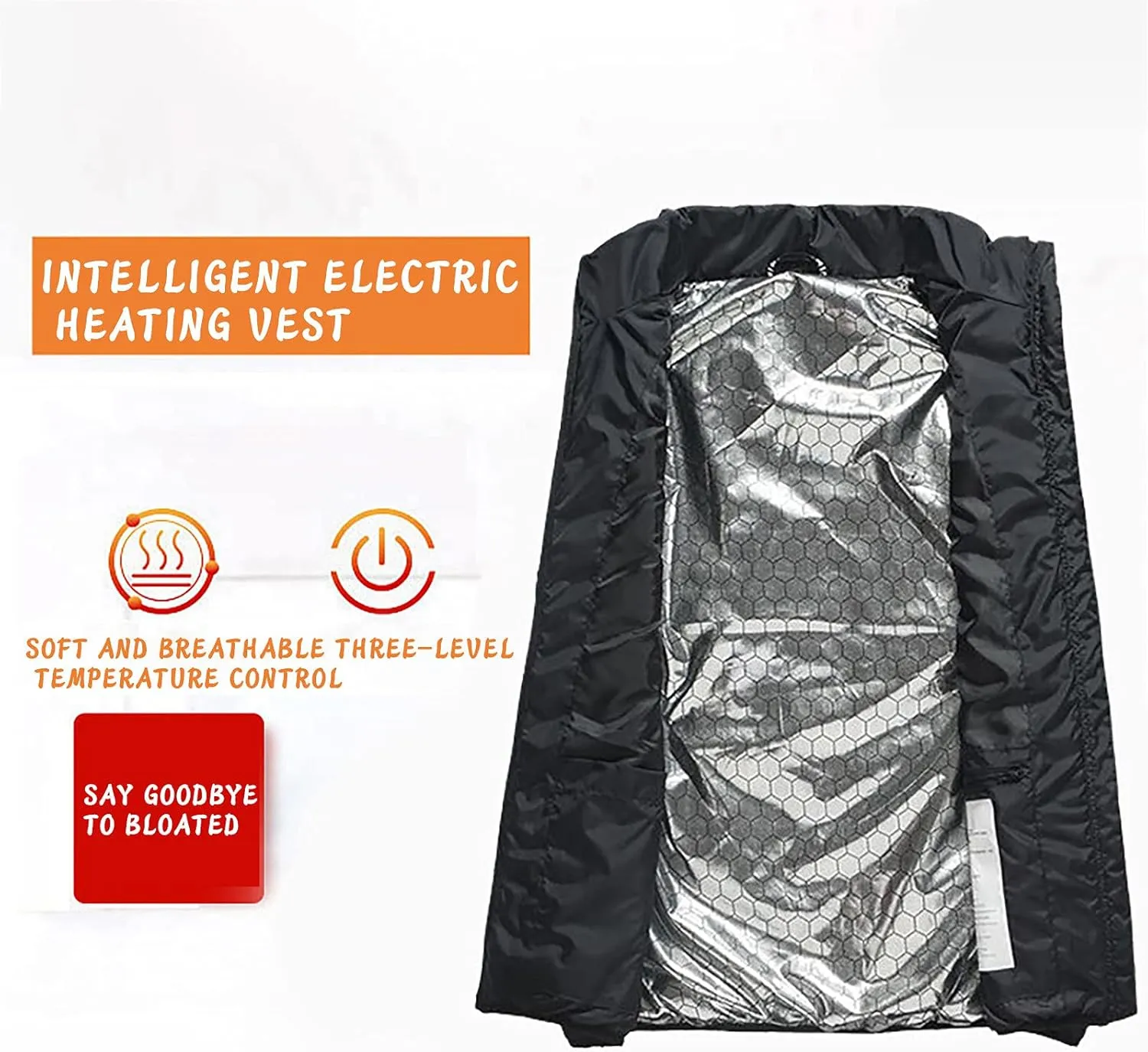 Heated Vest for Men Thermal Jacket Rechargeable Heated Jacket Sleeveless Down Jackets for Women Warm Outdoor Clothing