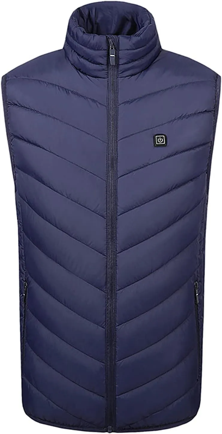 Heated Vest for Men Thermal Jacket Rechargeable Heated Jacket Sleeveless Down Jackets for Women Warm Outdoor Clothing