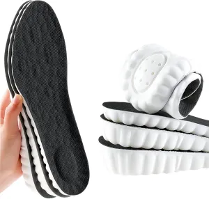 Height Increase Memory Foam Insoles for Men & Women - Taller Heel Lift Shoe Inserts with Breathable Cushioned Comfort for Sports Shoes, Work Boots | Trim to Fit (Black 2.5cm, 6-8.5 US Women)