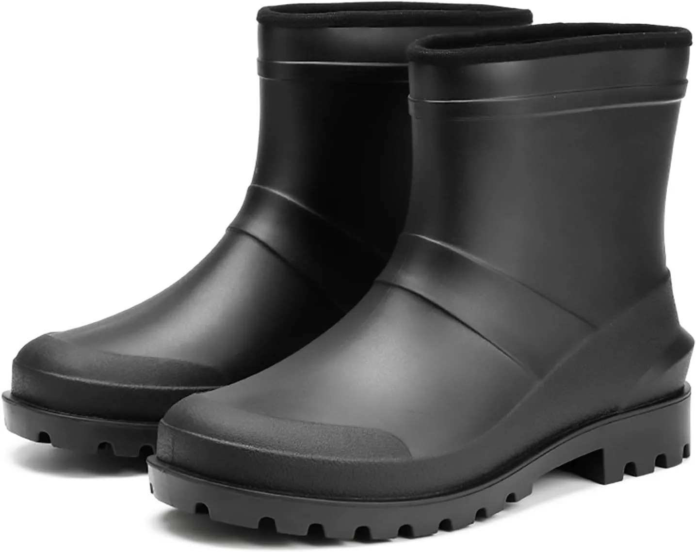 jessie Rain Boots for Men Mud Boot Short Ankle Boots PVC Waterproof Rubber Boots Mud Boot Short Boots