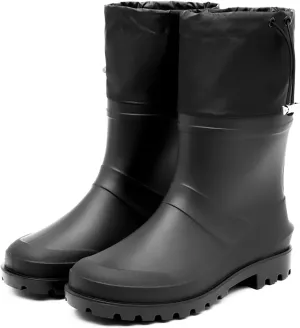 jessie Rain Boots for Men Mud Boot Short Ankle Boots PVC Waterproof Rubber Boots Mud Boot Short Boots