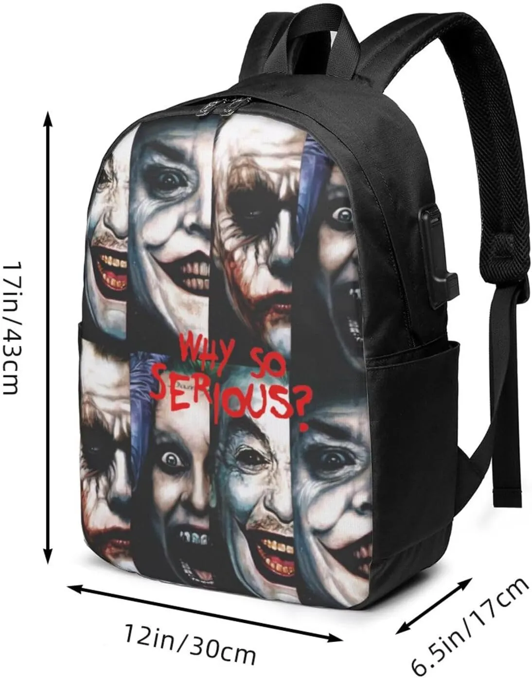 Joker Laptop Backpack Sports Backpack singer Travel Backpack Classic Backpack With USB port