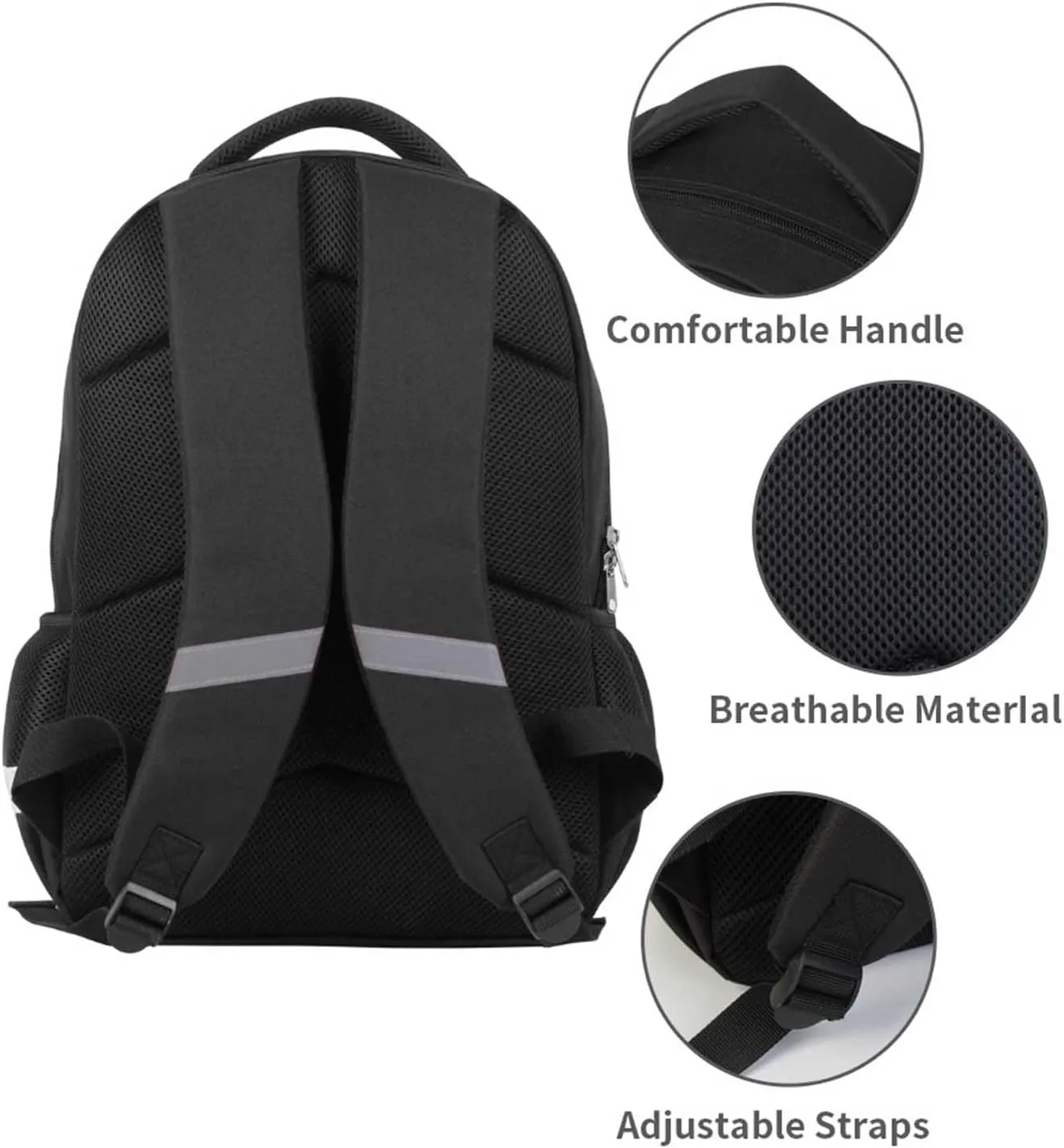Kids School Backpack for Boys Girls, Children Teens Back Pack for Elementary Primary, Polyester Bookbag, 17" Large Capacity Hedgehog School Bag, Rectangular, Top Handle