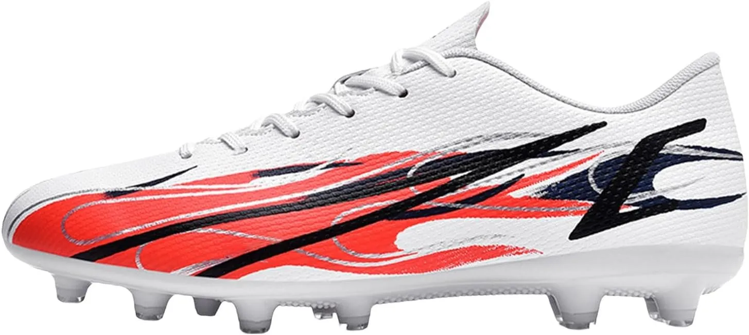 Kids Training Shoes Firm Ground Junior Youth Soccer Cleats Boys ????? High Top Outdoor Football Sneaker