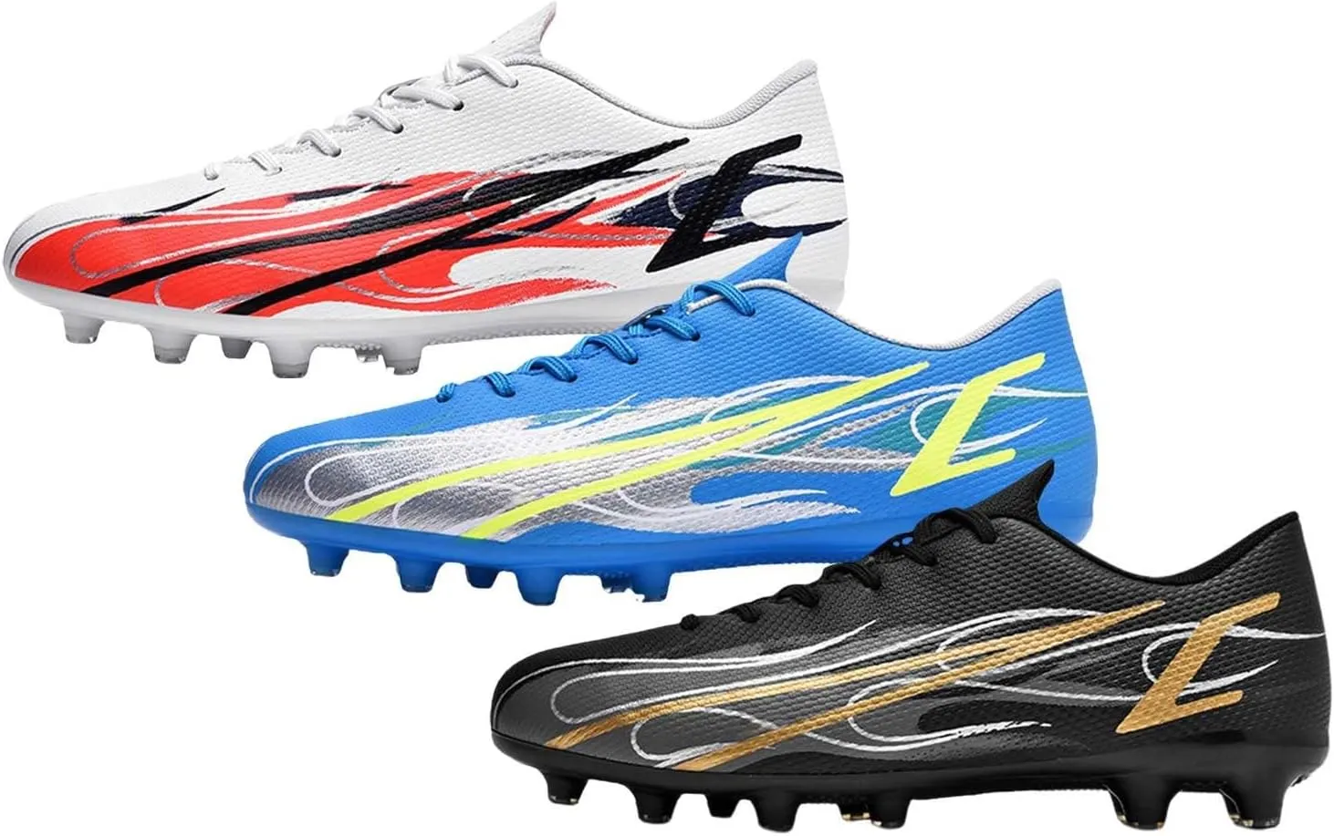 Kids Training Shoes Firm Ground Junior Youth Soccer Cleats Boys ????? High Top Outdoor Football Sneaker