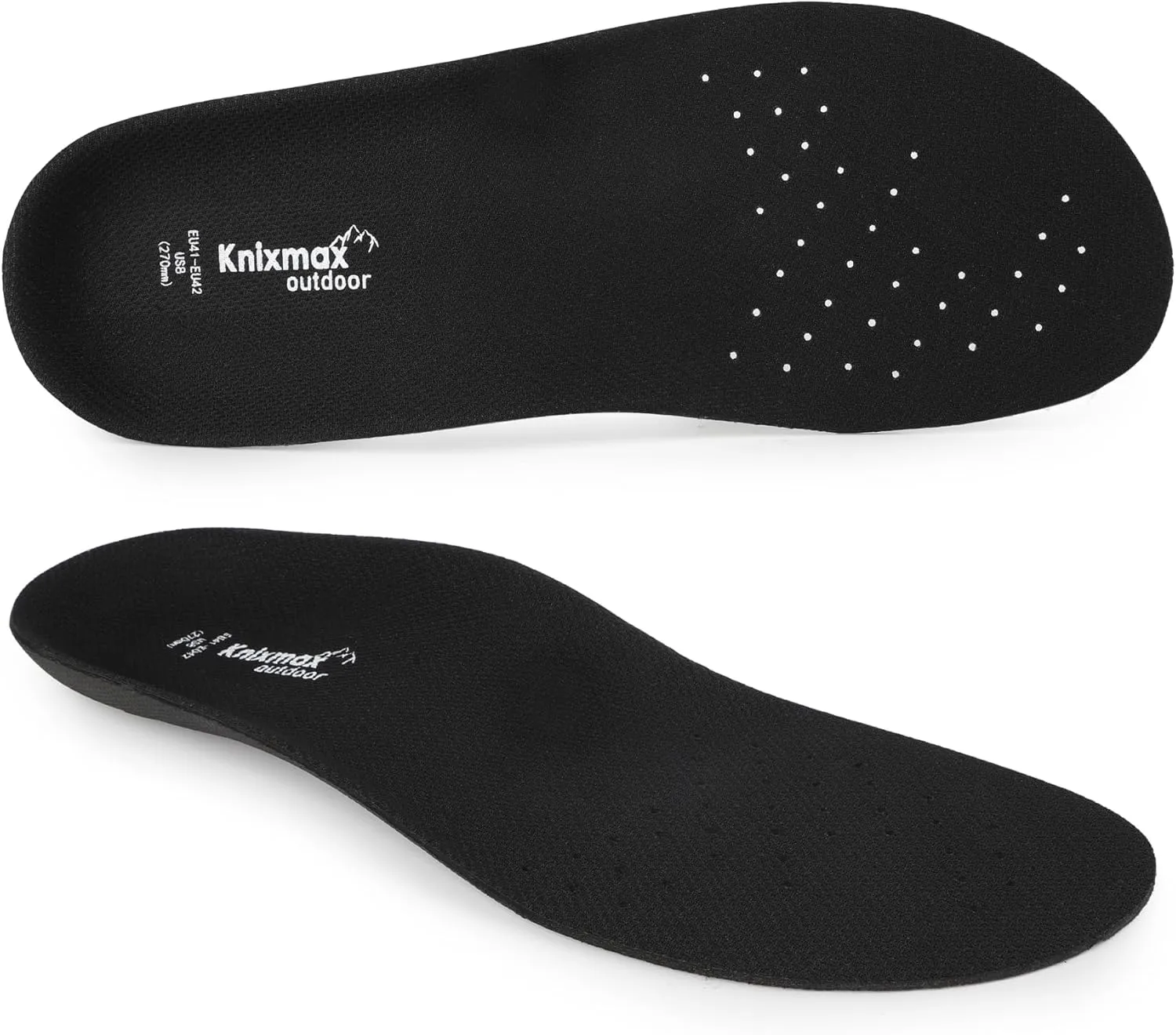 Knixmax Orthotic Insoles for Crocs Clog, Comfort Replacement Innersoles for Men Women, Wide Fit Shoe Inserts for Garden Shoes Sneakers Water Sandals Nurse Clogs Liners with Arch Support