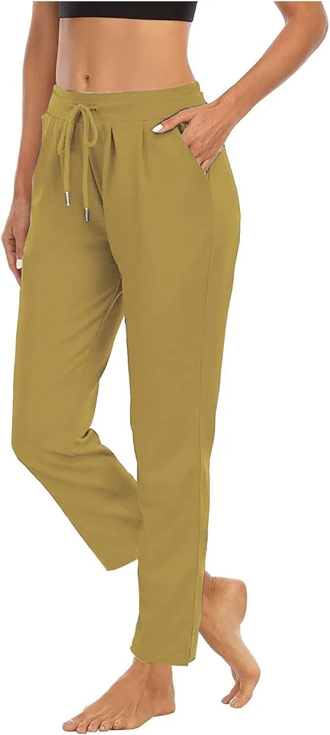 Ladies Track Gym Yoga Trousers Pants for Women High Cut Straight Leg Basic Long Leg Winter Fall 2024
