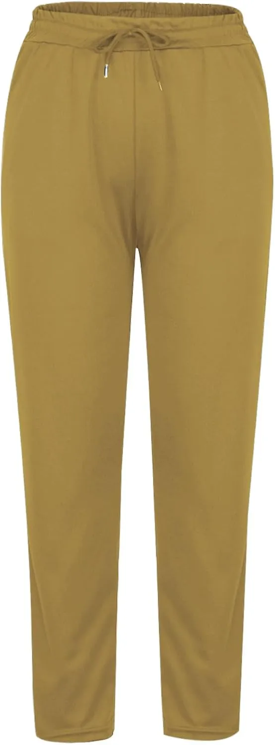 Ladies Track Gym Yoga Trousers Pants for Women High Cut Straight Leg Basic Long Leg Winter Fall 2024