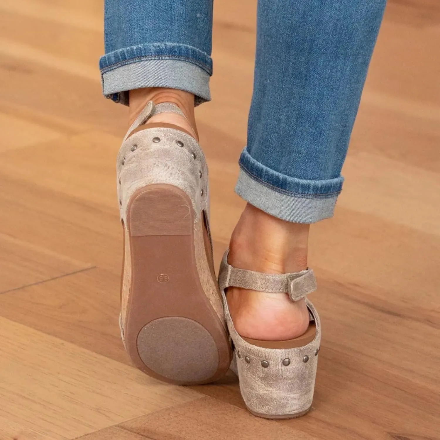 Ladmiple Platform Sandals Women Dressy Comfy Wedge Sandals Summer Comfortable Open Toe Ankle Strap Slip on Casual Dress Shoes