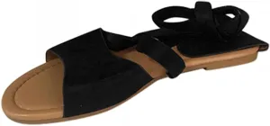 Ladmiple Womens Sandal Dressy 2023 Summer Fashion Comfort Strappy Flip Flops Beach Roman Open Toe Flat Slippers Sandal