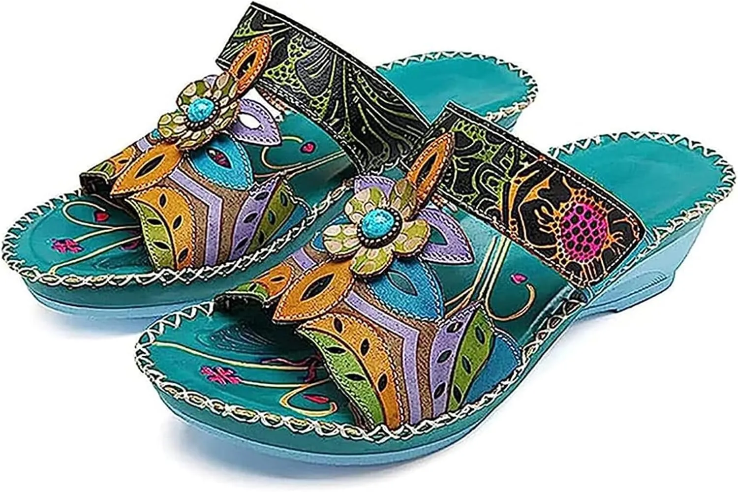 Ladmiple Womens Sandals Comfortable Slides Orthopedic Slippers Arch Support Orthotic Flip Flops Soft Dressy Summer Shoes 2024