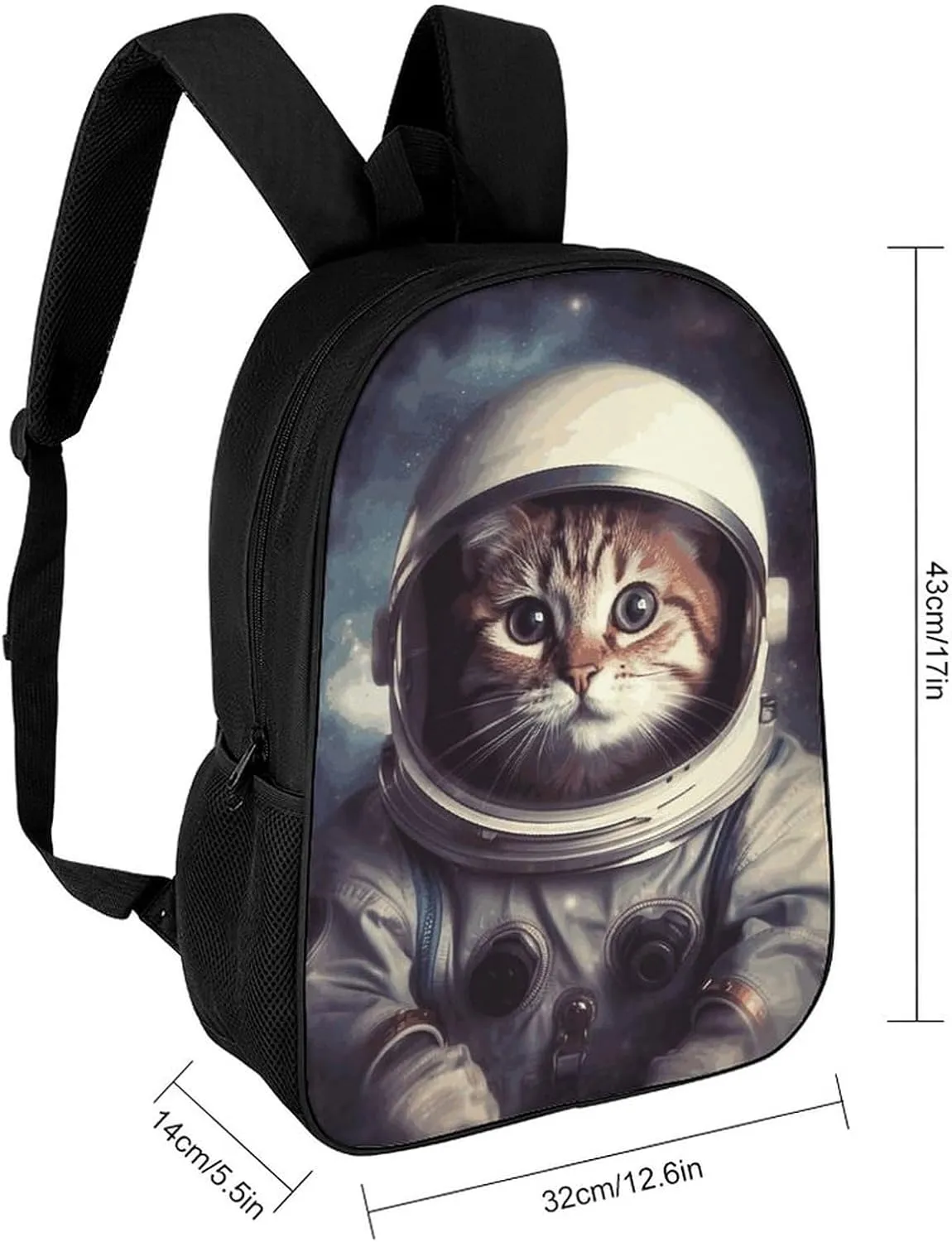 Laptop Backpack for Men Women Daypack Animal Cat Astronaut Computer Bag Travel Backpacks Laptop Bag