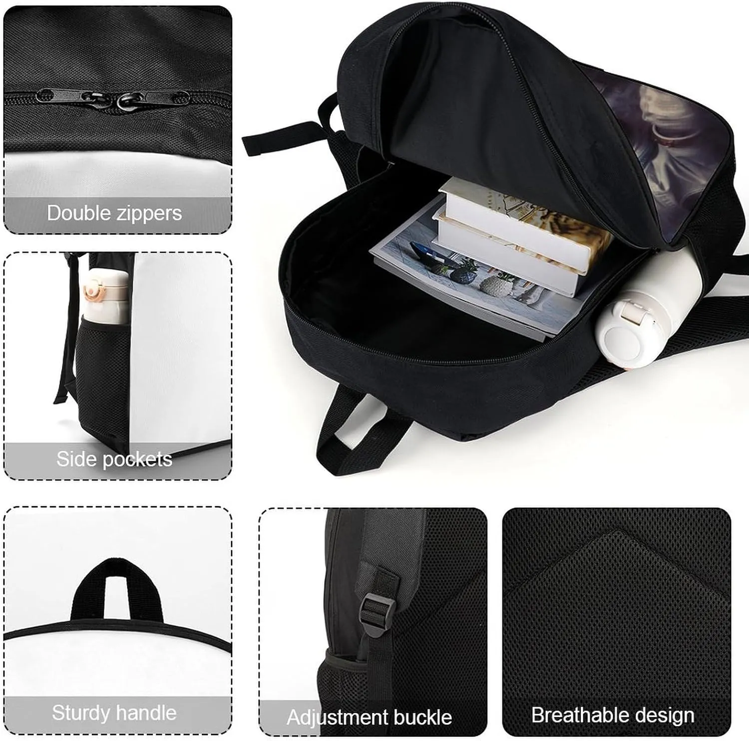 Laptop Backpack for Men Women Daypack Animal Cat Astronaut Computer Bag Travel Backpacks Laptop Bag