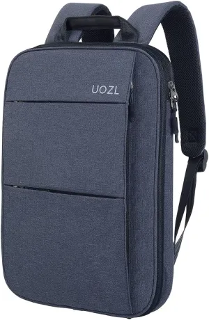 Laptop Backpack Slim & Expandable with Hidden Built-in Usb Spill-Resistant Notebooks Bag Case for Most 13-15 Inch MacBooks Surface-Books Dell HP Lenovo Asus Computers (DarkGrey-Black)