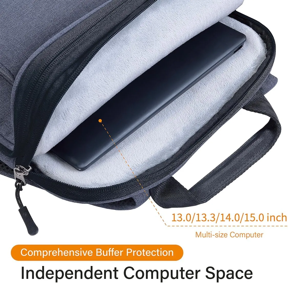 Laptop Backpack Slim & Expandable with Hidden Built-in Usb Spill-Resistant Notebooks Bag Case for Most 13-15 Inch MacBooks Surface-Books Dell HP Lenovo Asus Computers (DarkGrey-Black)