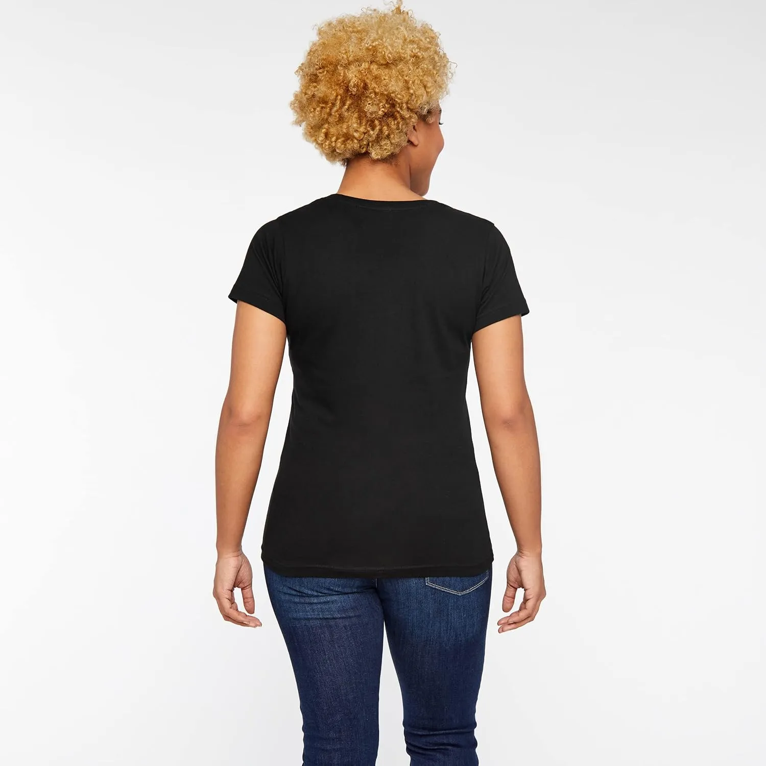 LAT Women 100% Cotton Jersey Crew Neck Short Sleeve Tee (3516)