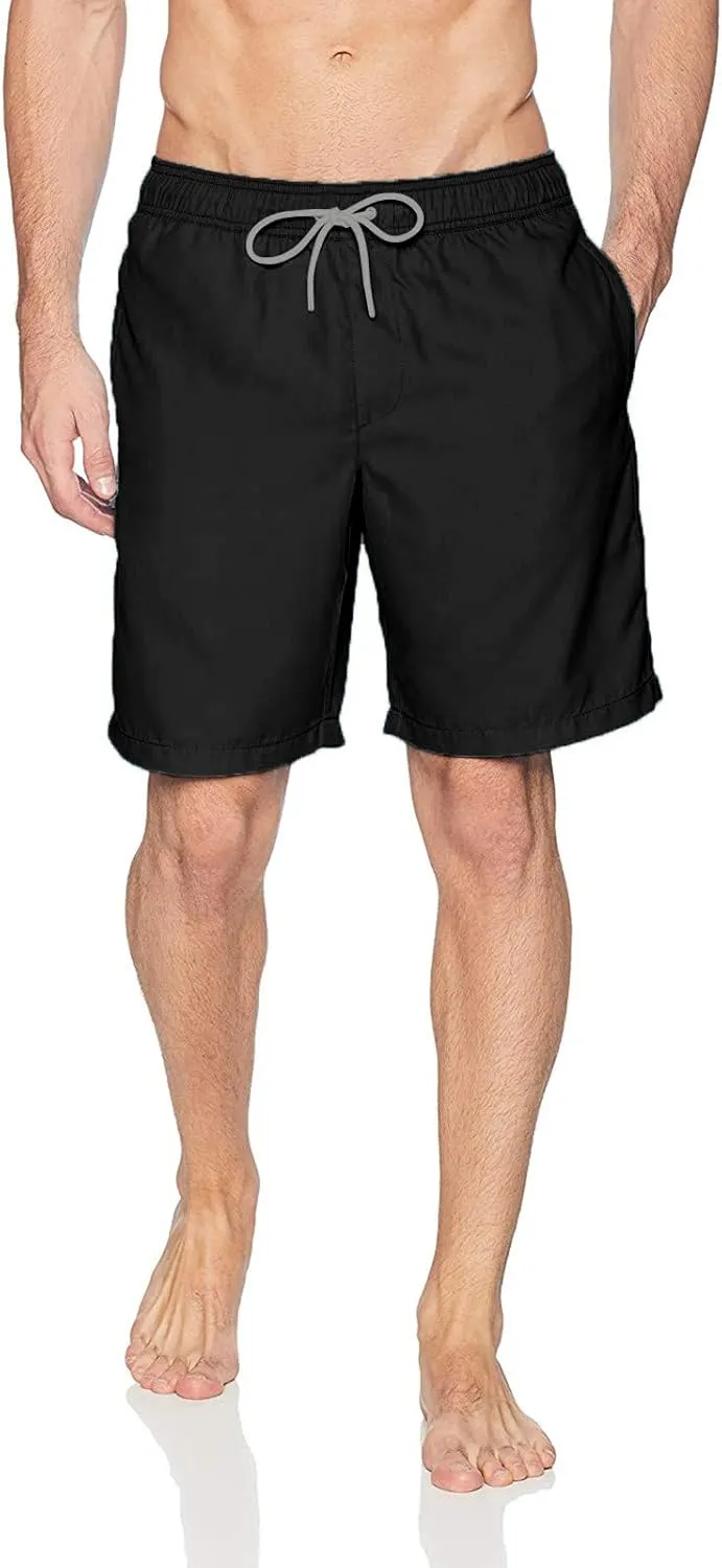 LCMTWX Mens Casual Shorts Dry Quick with Inner Casual Pants Men's Shorts Men's Swimwear Shorts for Men Black Shorts Mens