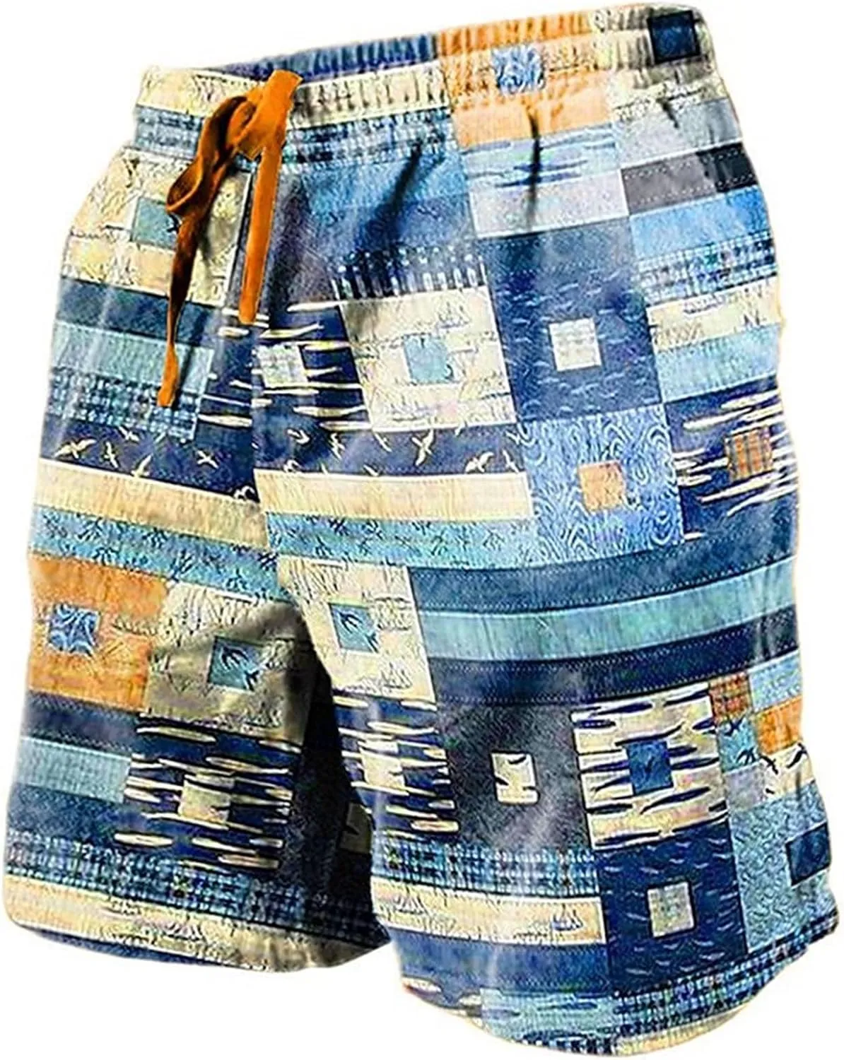 LCMTWX Shorts for Men Casual Summer 3D Coconut Tree Printed Beach Trendy Shorts Shorts for Men Casual Black Mens Active