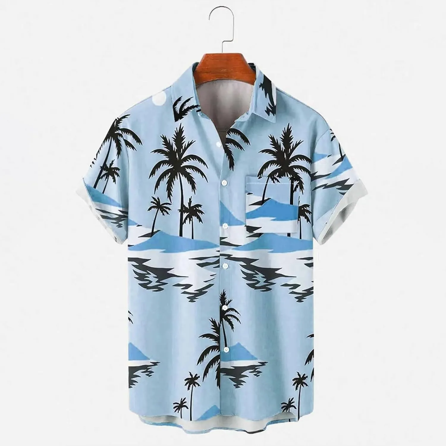 LCMTWX T Shirts for Man Long Sleeve Casual Button Down Beach Flower Shirt and Long Suits Mens Trunks Beach Button Down Mens