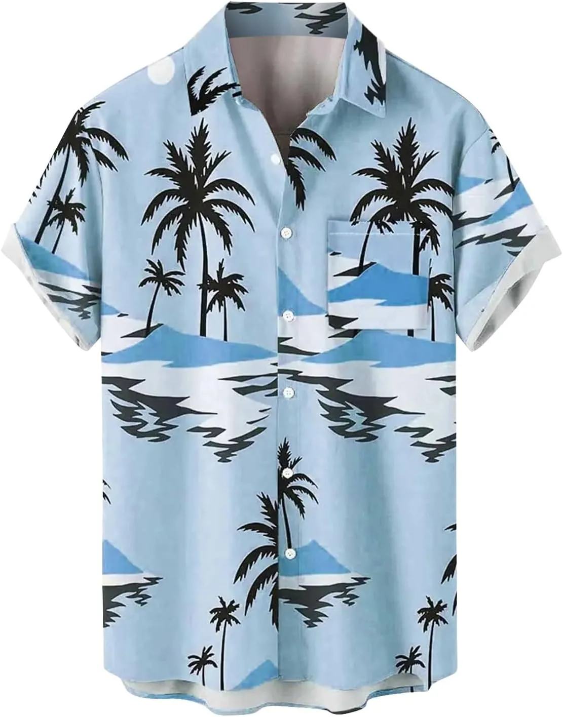 LCMTWX T Shirts for Man Long Sleeve Casual Button Down Beach Flower Shirt and Long Suits Mens Trunks Beach Button Down Mens