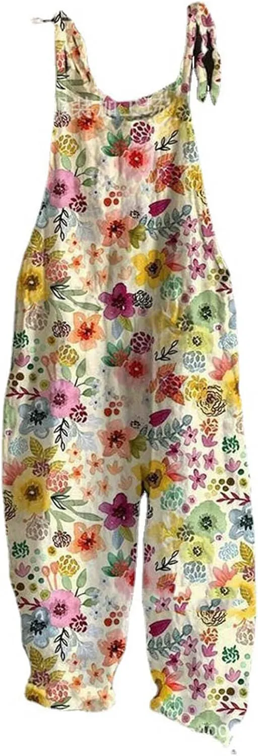 LCMTWX Womans Jumpsuit Casual Shorts Summer New Digital Print Loose Pocket Jumpsuit Jumpsuit Women Women Jumpsuits Woman