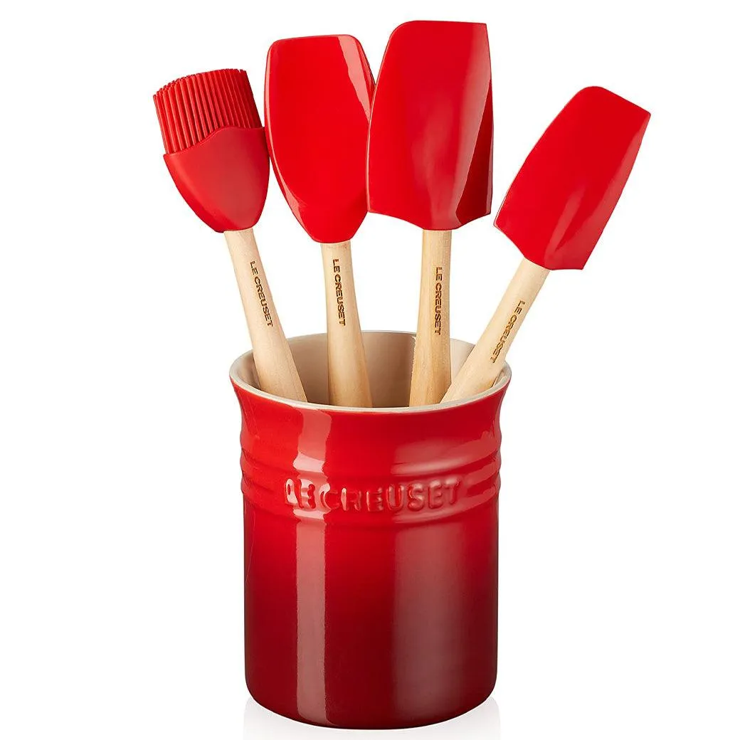 Le Creuset Craft Series 5-Piece Utensil Set with Crock