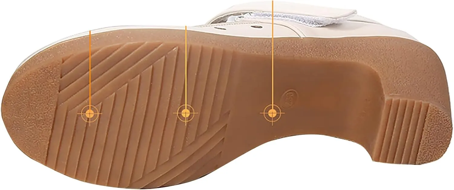 Leather Dance Jazz Shoes Soft Soled Dance Shoes Jazz Shoe Suitable for Women for Social Dancer Beginner Ballroom Dancing Sandals
