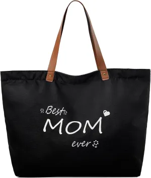 LEMEDE 30L Zip Grocery Bag - Wide Handheld to Reduce Shoulder Pressure,Personalized Minimalist Style Tote Bag,Gift for Women