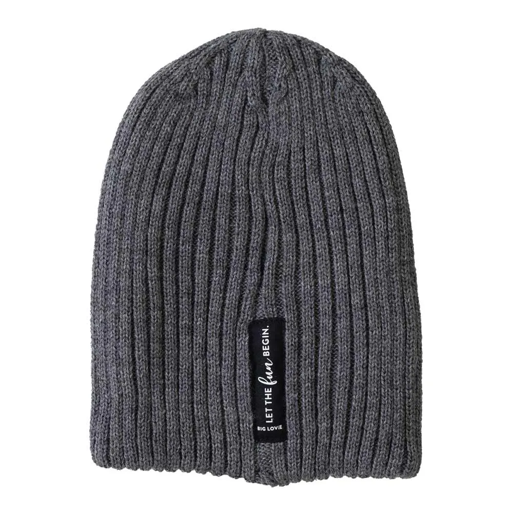 LET THE FUN BEGIN BEANIE | DARK GRAY