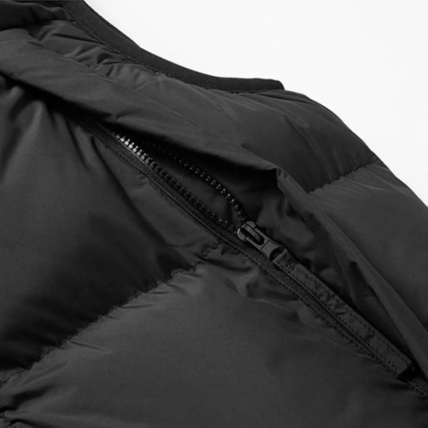 Lightweight Puffer Vest Men Sleeveless Winter Coat Stand Collar Vest Zip Up Down Vest Big and Tall Puffer Vest