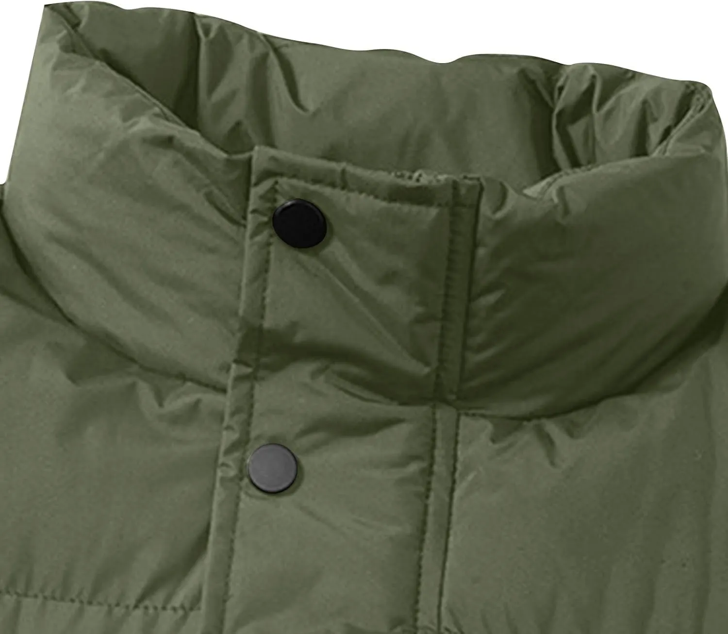 Lightweight Puffer Vest Men Sleeveless Winter Coat Stand Collar Vest Zip Up Down Vest Big and Tall Puffer Vest