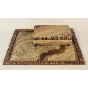 Linen Walnut Tray by Grant Noren