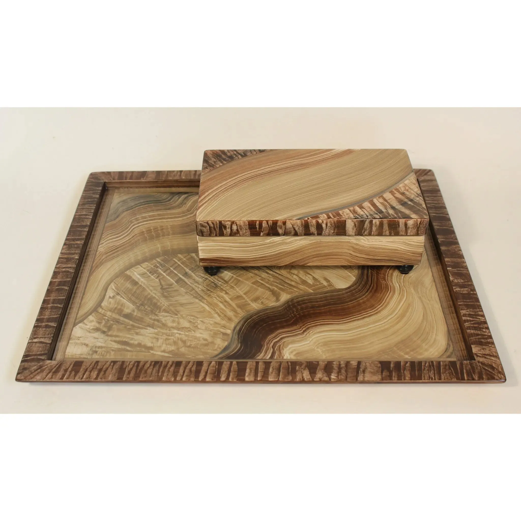 Linen Walnut Tray by Grant Noren