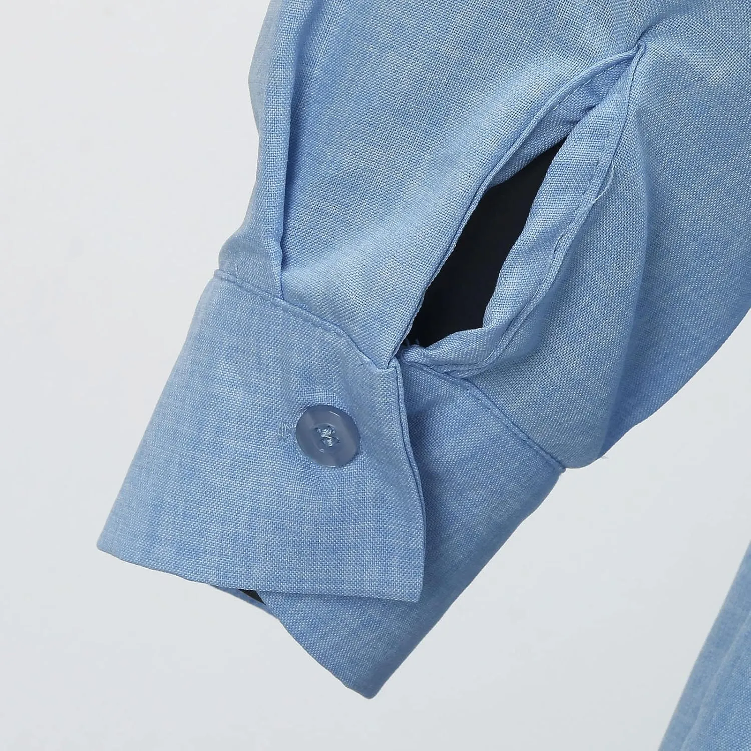 Long Sleeve Shirt Men Lapel Cotton Solid Color Pocket Long Sleeve Shirt Top Long Sleeve Shirt Mens Casual Shirts