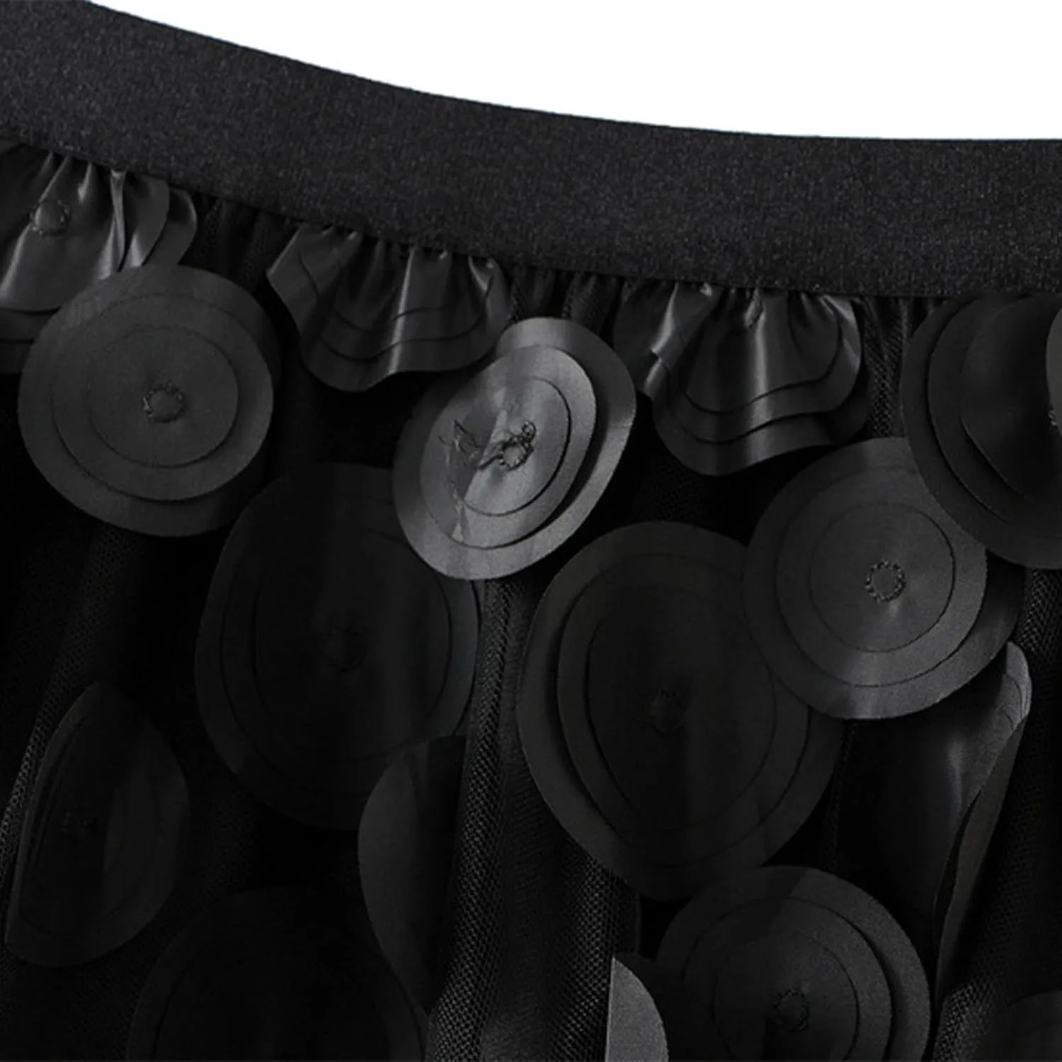 Long Tulle Skirts for Women Fairy Elastic High Waist Pleated A-Line Flared Midi Skirts Evening Tutu Skirt