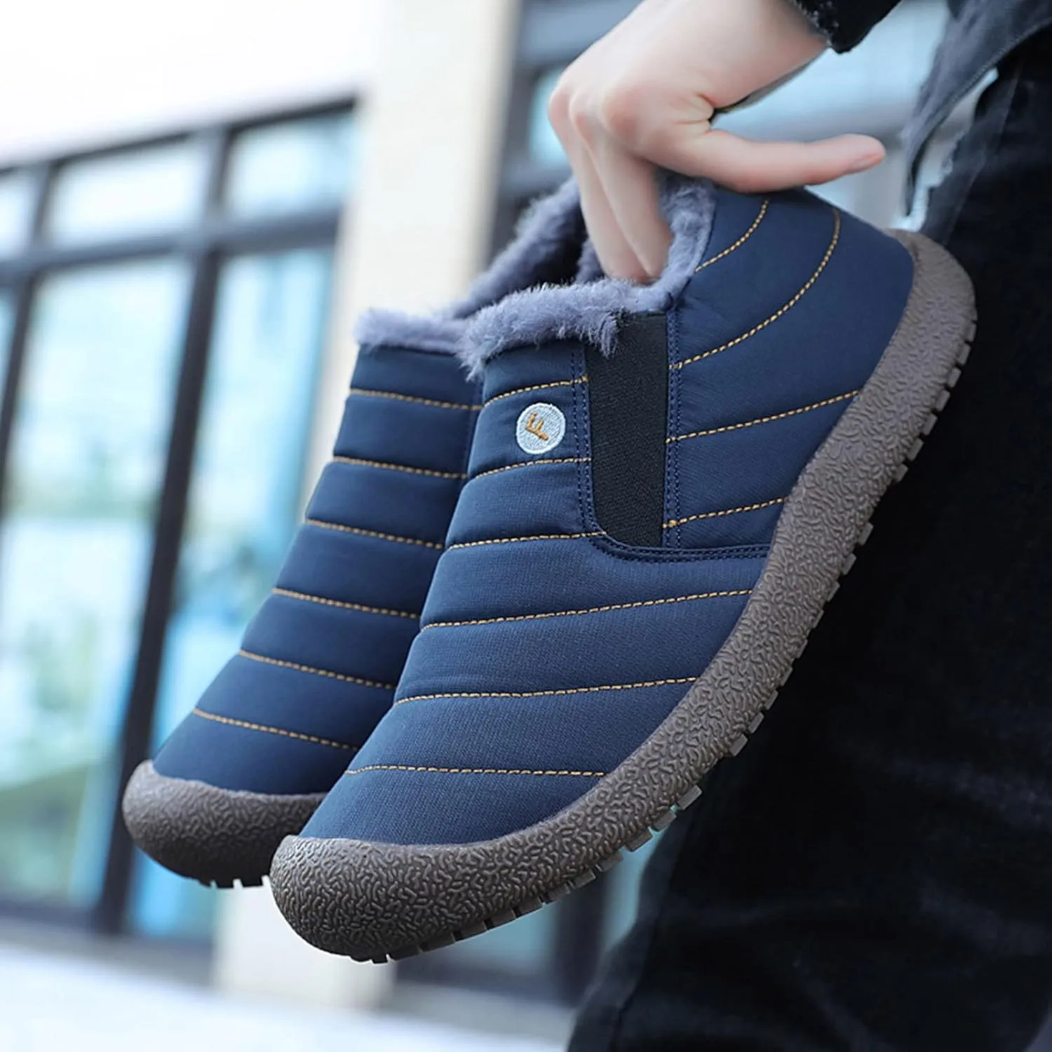 Long Winter Boots for Women 2023 Trendy Womens Black Winter Snow Boots Black Winter Work Boots for Woman Waterproof Non Slip Work Boots for Women Botas De Hule Para Mujer De Trabajo Para Frio